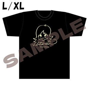 石川ひとみ自画像イラストTシャツ・黒