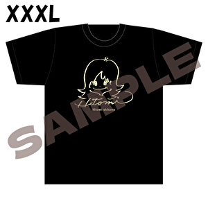 石川ひとみ自画像イラストTシャツ・黒