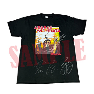 【山本譲二×東京力車サイン入り】山本譲二50周年バージョンメタル風Tシャツ（単品）
