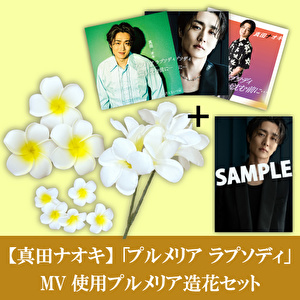 真田ナオキ「プルメリア ラプソディ」3形態＋MV使用プルメリアの造花＋生写真セット