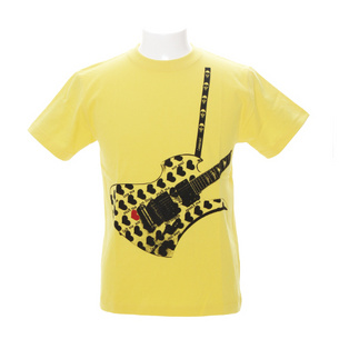 Fake Guitar YellowHeart　Tシャツ | イエロー