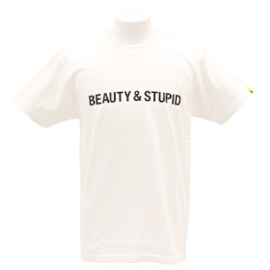 Tシャツ/BEAUTY&STUPID | ホワイト×ブラック